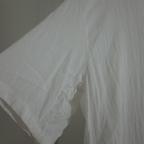 Olsen white buttoned blouse 100% viscose side split size 38 - Picture 4 of 6